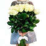 Букет белые розы 70 см в Санкт-Петербурге - Фотография 2