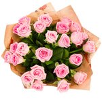  Букет с доставкой из роз Аква высотой 50 см - Фотография 3