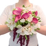 Букет невесты с орхидеями в Санкт-Петербурге - Фотография 6