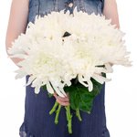Букет из белых хризантем в Санкт-Петербурге - Фотография 7