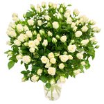 Букет белая кустовая роза в Санкт-Петербурге - Фотография 1