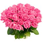 Букет 31 розовая роза в Санкт-Петербурге - Фотография 4