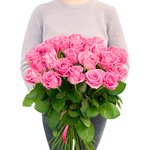 Букет 31 розовая роза в Санкт-Петербурге - Фотография 3