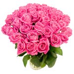 Букет 45 розовых роз в Санкт-Петербурге - Фотография 3