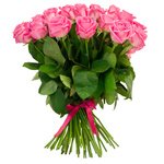 Букет 55 розовых роз в Санкт-Петербурге - Фотография 4