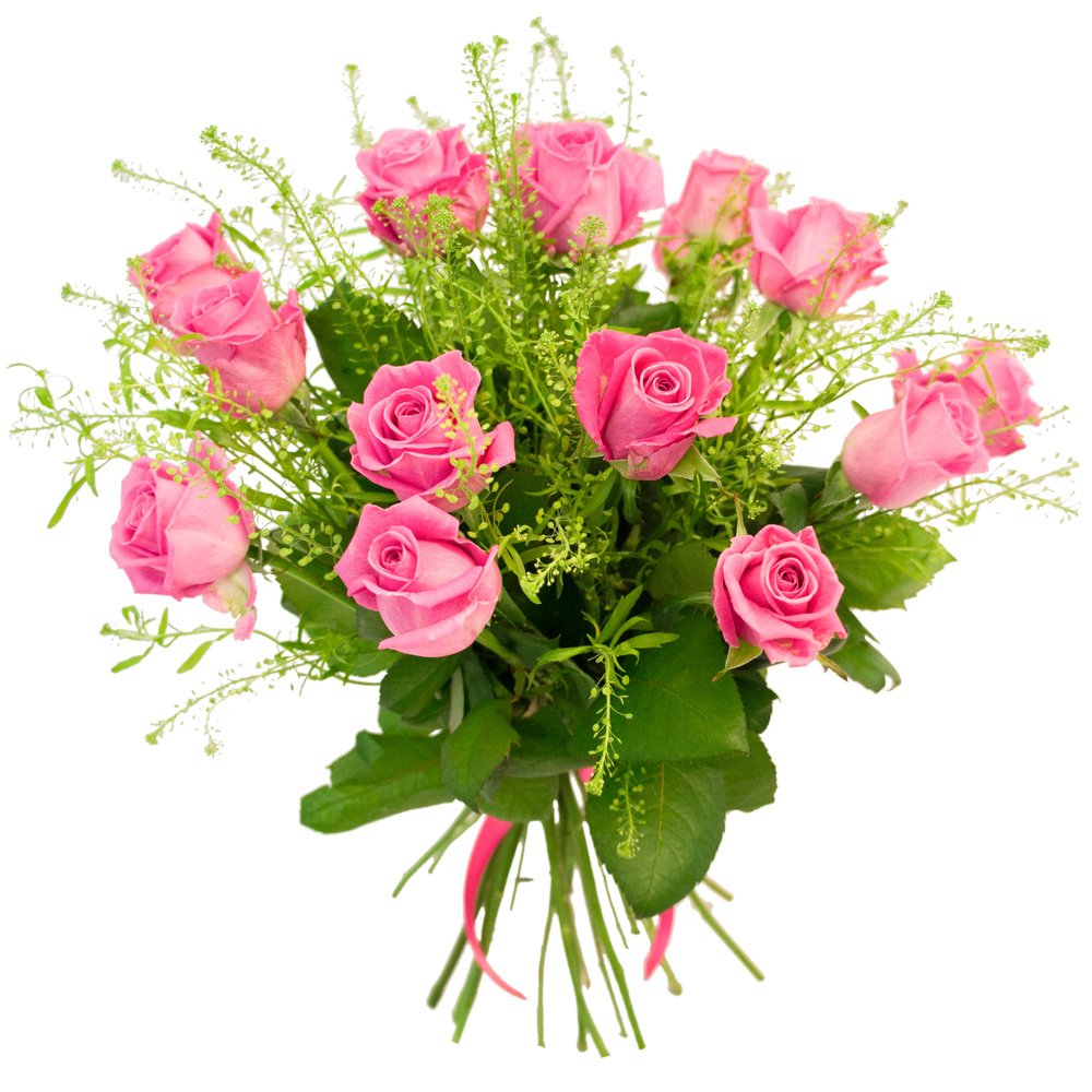 Прекрасное сочетание гринбелла и розы кустовой