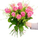 Прекрасное сочетание гринбелла и розы кустовой - Фотография 4