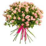 Букет роза кустовая розовая в Санкт-Петербурге - Фотография 1