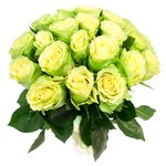Букет из роз с неожиданным зеленым оттенком  - Фотография 2