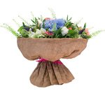 Великолепный букет с гортензией, розами и тюльпанами для самой прекрасной девушки на свете в Санкт-Петербурге - Фотография 3