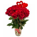 Букет из 25 красных роз в Санкт-Петербурге - Фотография 1