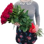 Букет красные розы 70 см в Санкт-Петербурге - Фотография 2