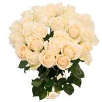 Букет из 25 белых роз в Санкт-Петербурге - Фотография 5