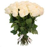 Букет из 31 белой розы в Санкт-Петербурге - Фотография 2