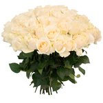 Букет из 65 белых роз в Санкт-Петербурге - Фотография 3