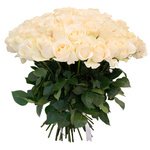 Букет из 65 белых роз в Санкт-Петербурге - Фотография 2