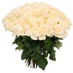 Букет 75 белых роз в Санкт-Петербурге - Фотография 3