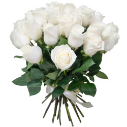 Белые розы (50 см)