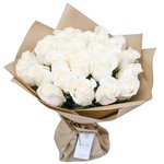 Букет из белых роз 50 см в Санкт-Петербурге - Фотография 5