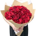 Букет алые розы в Санкт-Петербурге - Фотография 5