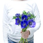 Букет из синих анемонов в Санкт-Петербурге - Фотография 3