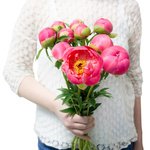 Букет коралловые пионы в Санкт-Петербурге - Фотография 7