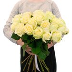 Букет из белых роз по акции в Санкт-Петербурге - Фотография 3