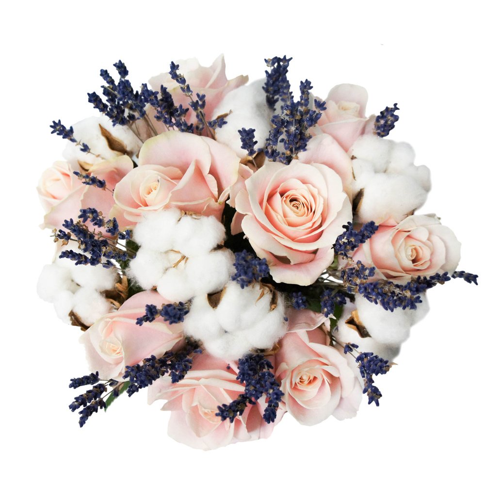 Тирлим: розовые розы, хлопок и лаванда