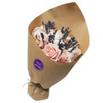 Букет из лаванды, розы розовой микст и хлопка. Санкт-Петербург. - Фотография 5