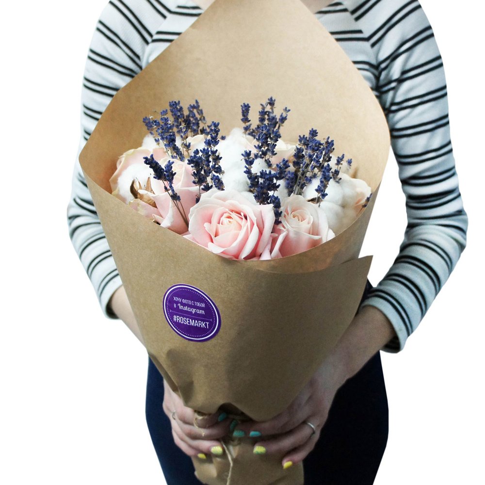 Тирлим: розовые розы, хлопок и лаванда