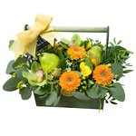 Букет из груш и физалиса в Санкт-Петербурге - Фотография 1