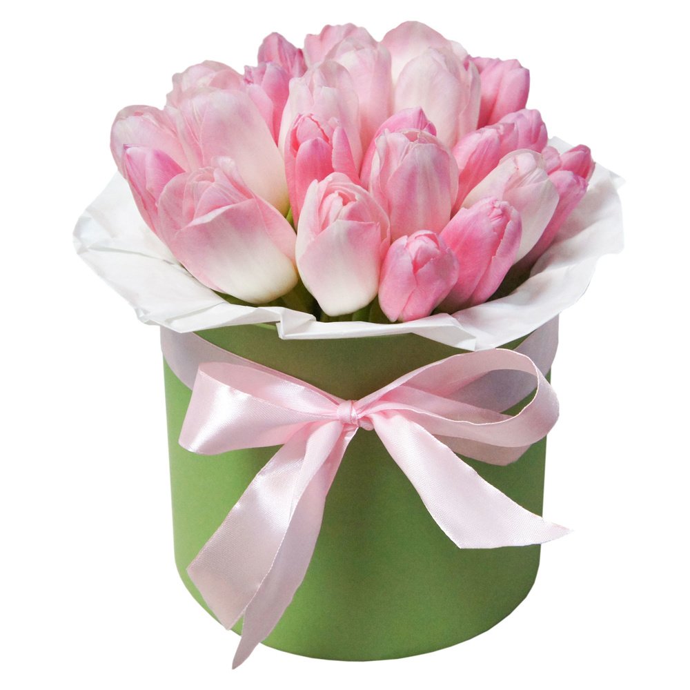 Тюльпаны в оазисе. Букет в коробке. Тюльпаны в коробке. Букет тюльпанов. Розовые тюльпаны.