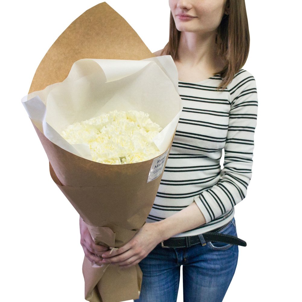 Белые гвоздики