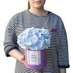 Голубая гортензия в шляпной коробке в Санкт-Петербурге - Фотография 3