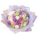 Букет из 51 разноцветной гвоздики в Санкт-Петербурге - Фотография 3