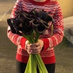 Букет из чёрных калл в Санкт-Петербурге - Фотография 3