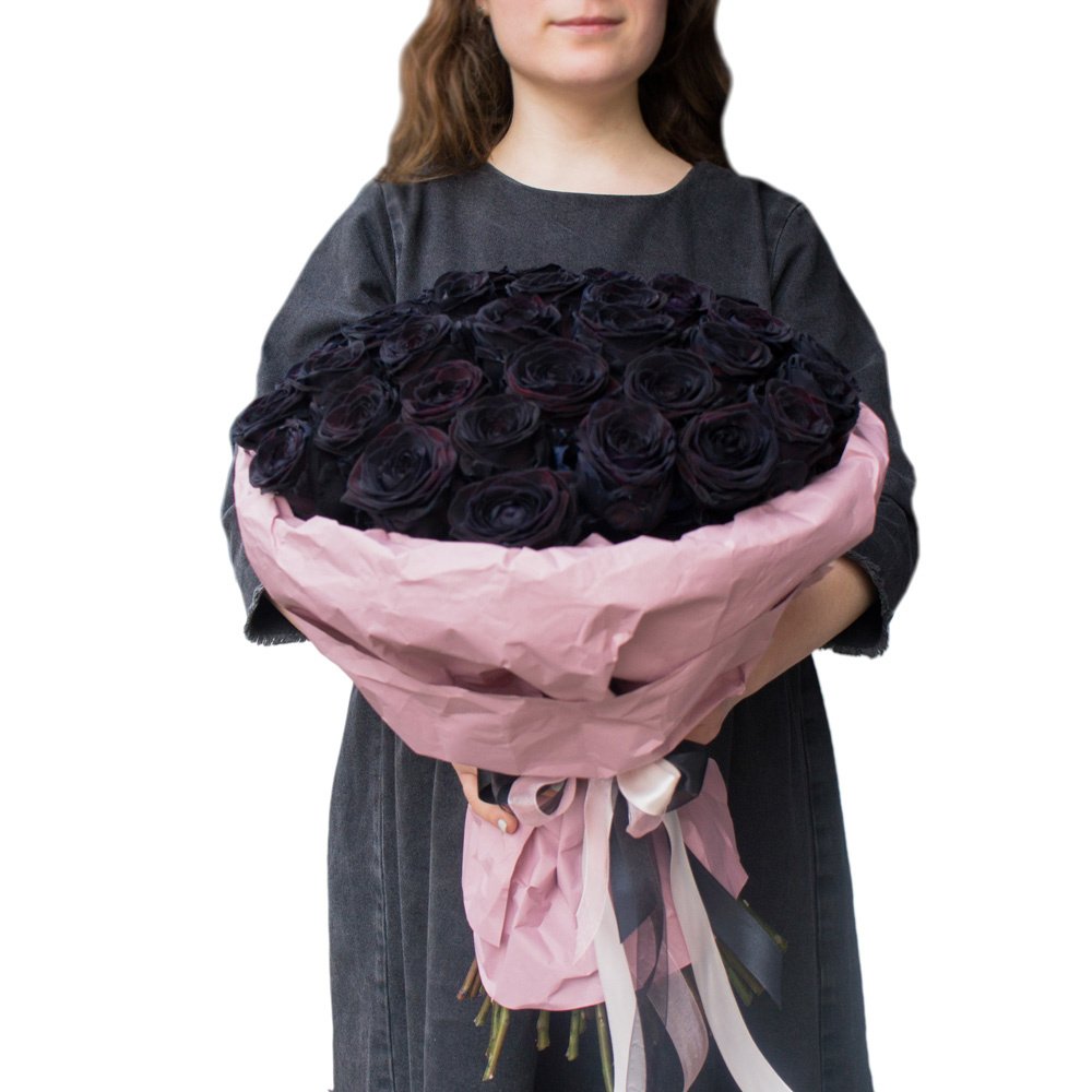 39 чёрных роз