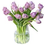 Букет с тюльпанами сиреневыми пионовидными в Санкт-Петербурге - Фотография 1