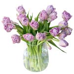 Букет с тюльпанами сиреневыми пионовидными в Санкт-Петербурге - Фотография 2