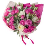 Букет ко Дню студента с пионовидной розой в Санкт-Петербурге - Фотография 4