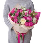 Букет ко Дню студента с пионовидной розой в Санкт-Петербурге - Фотография 2