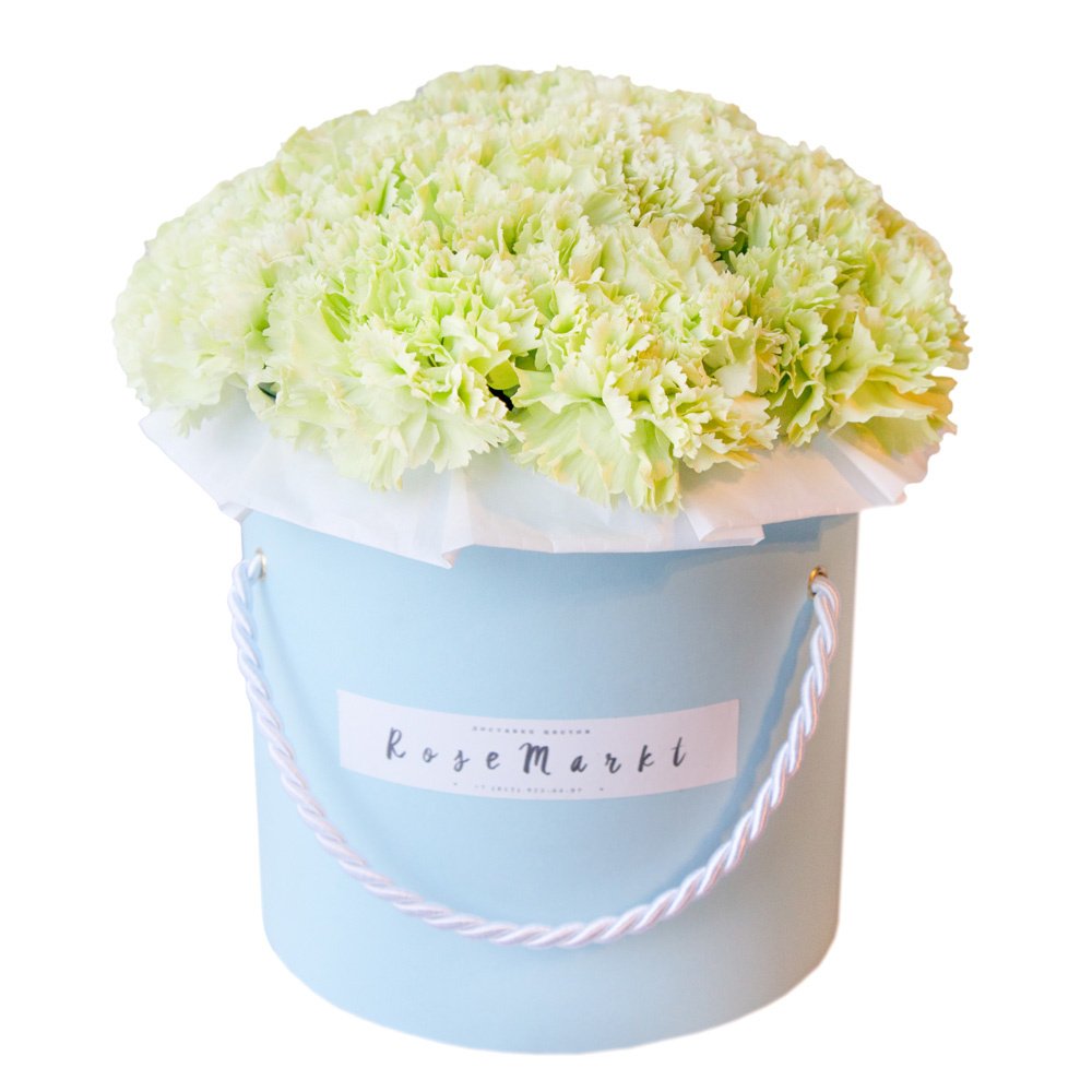 Фисташковое: мятные гвоздики в шляпной коробке