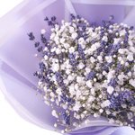  Модный букет из лаванды и гипсофилы в Санкт-Петербурге - Фотография 5