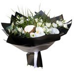 Букет с кокосом и белыми орхидеями в Санкт-Петербурге - Фотография 2