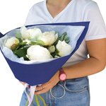 Купить пионы с эвкалиптом в яркой упаковке в Санкт-Петербурге - Фотография 6 Купить пионы с эвкалиптом в яркой упаковке в Санкт-Петербурге - Фотография 6