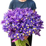 Букет из 101 синего ириса в Санкт-Петербурге - Фотография 3