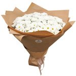 Букет белая кустовая хризантема в Санкт-Петербурге - Фотография 3