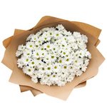 Букет белая кустовая хризантема в Санкт-Петербурге - Фотография 4