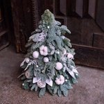 Купить новогоднюю ёлочку с шариками и хлопком - Фотография 2