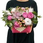 Уютная композиция в кашпо ручной работы розового цвета с сердечком в Санкт-Петербурге  - Фотография 4 Уютная композиция в кашпо ручной работы розового цвета с сердечком в Санкт-Петербурге  - Фотография 4